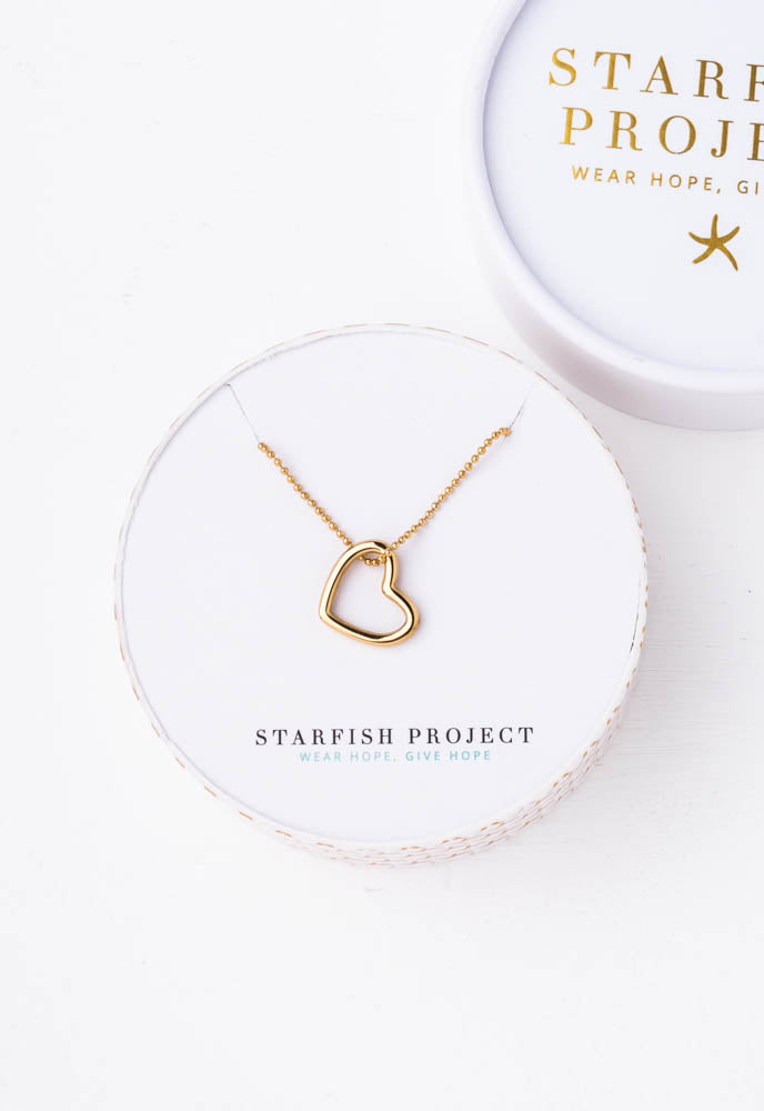 Gift of Love Gold Heart Necklace