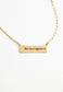 Courageous Gold Bar Necklace