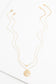 Forever In My Heart Necklace Set in Gold