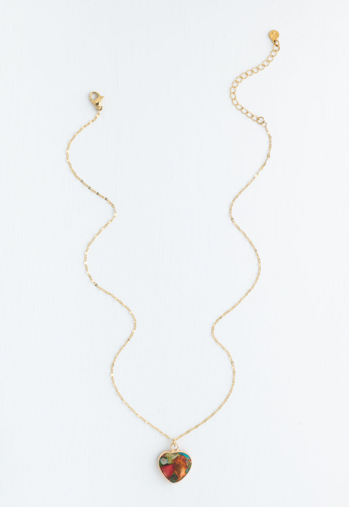 Love in Bloom Jasper Necklace
