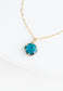 Anita Glass Necklace in Sapphire Blue