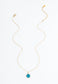 Anita Glass Necklace in Sapphire Blue