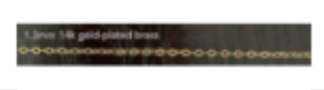 1.3mm - 14k Gold Plated Stainless Steel Chains