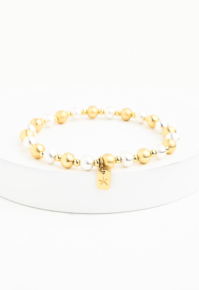 Fusion Two-Toned Beaded Bracelet