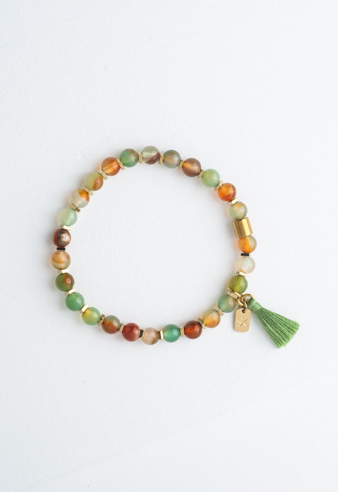 Enchanted Beaded Tassel Bracelet