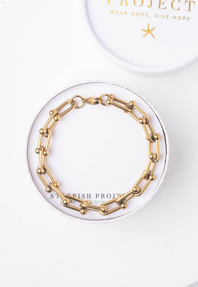 United Gold Chain Bracelet