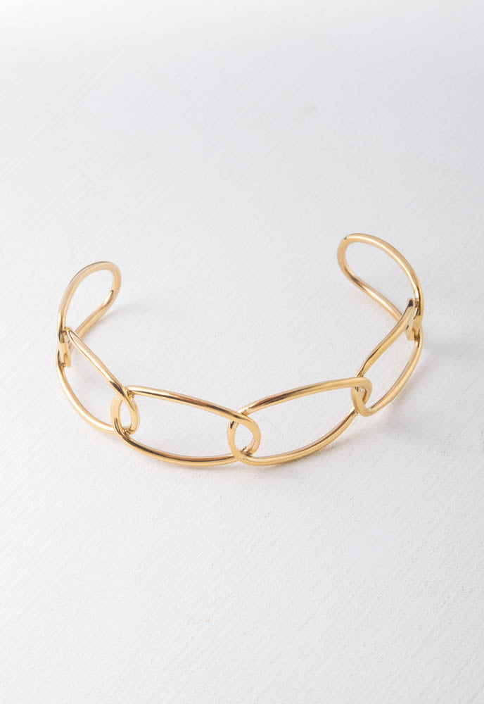 Hand in Hand Gold Cuff