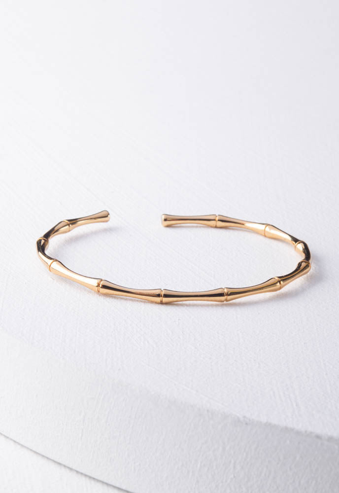 Resiliency Golden Bamboo Bracelet