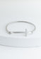 Faithfully Yours Cross Bracelet in Silver