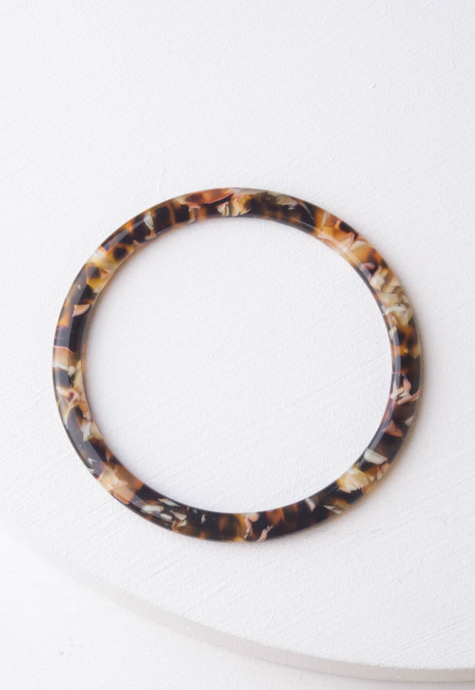 Wish Tortoise Shell Resin Bangle