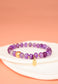 Lan Purple Agate Beaded Bracelet