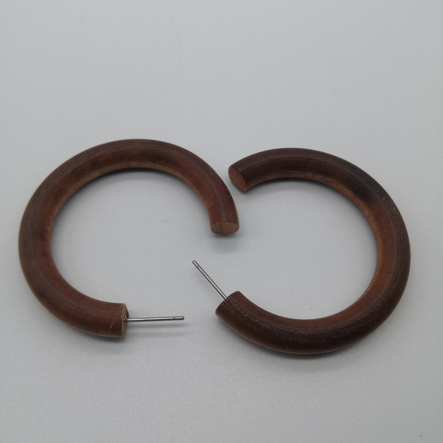 Wood Hoop Earrings