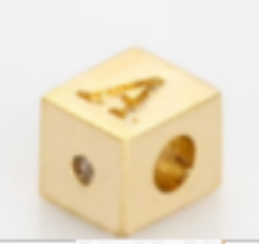 Gold Block Letter -"A"