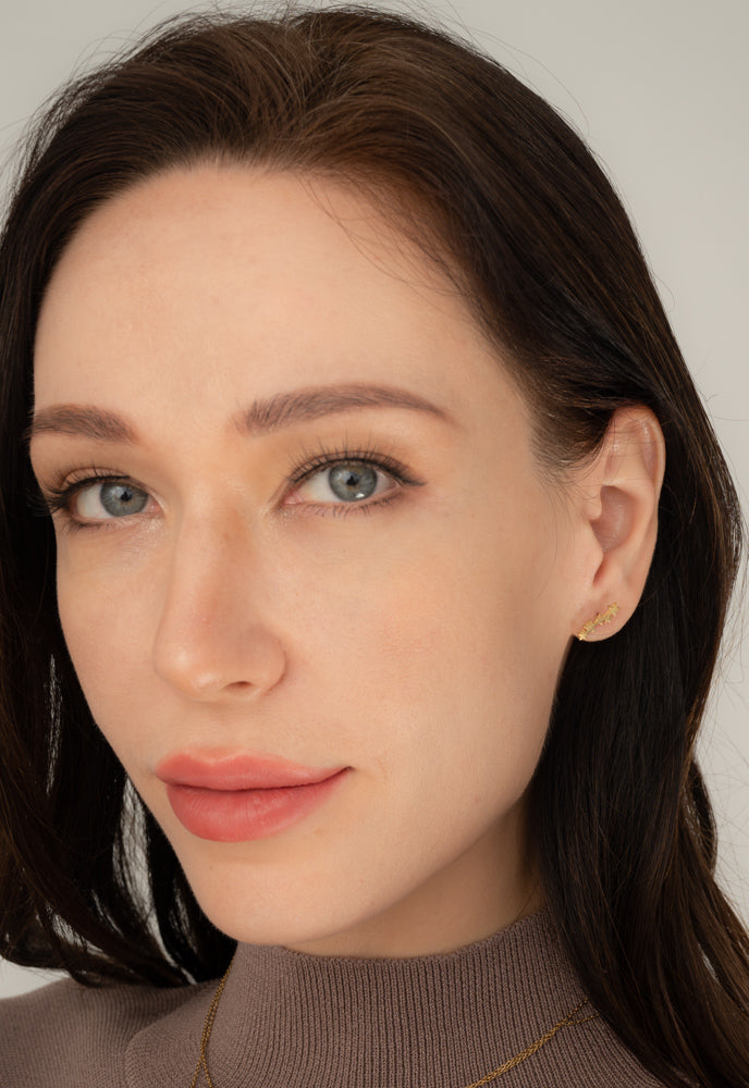 Beatrix Gold Star Crawler Earrings