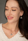 Fan Drop Earrings in Charcoal
