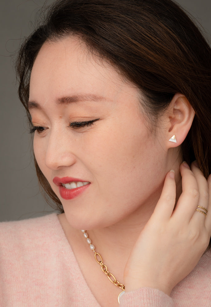Eternal Studs in Mother of Pearl