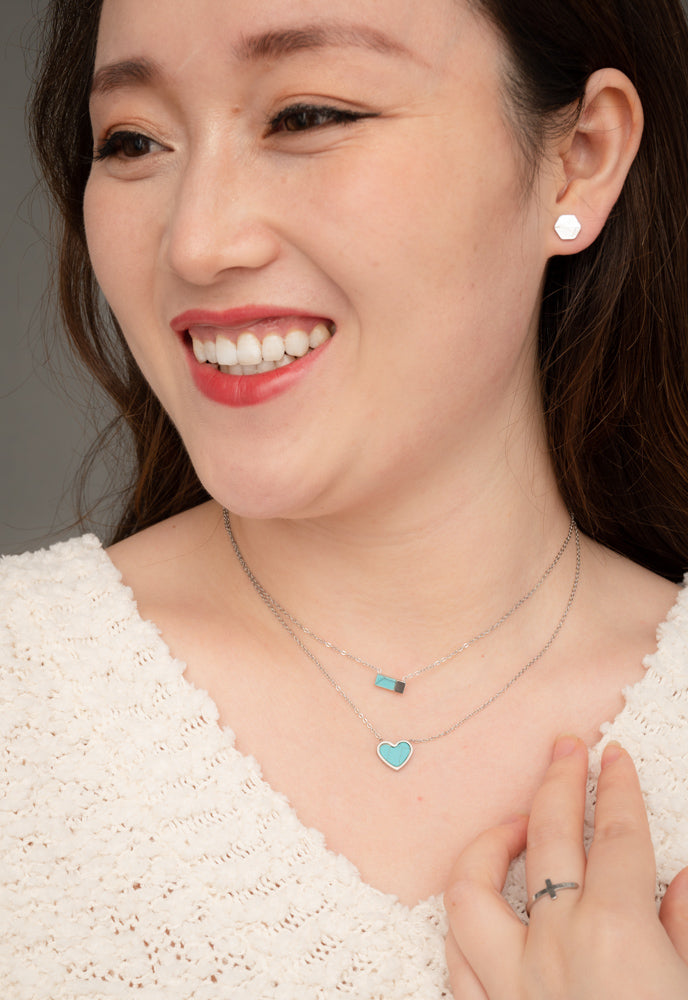 Bay Turquoise Heart Necklace