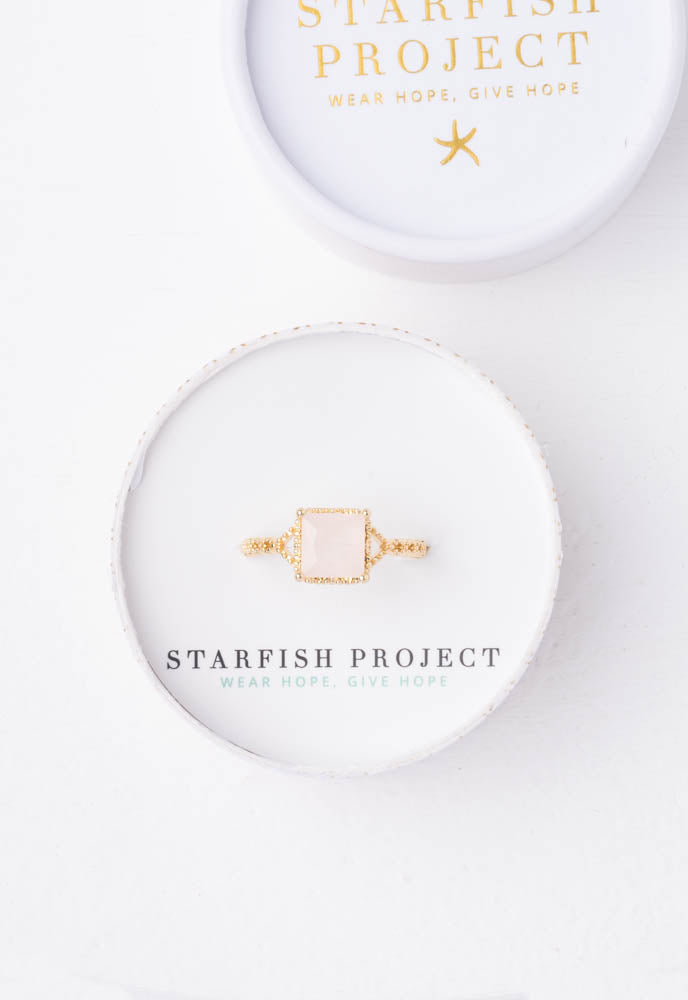 Adorned Rose Quartz Ring