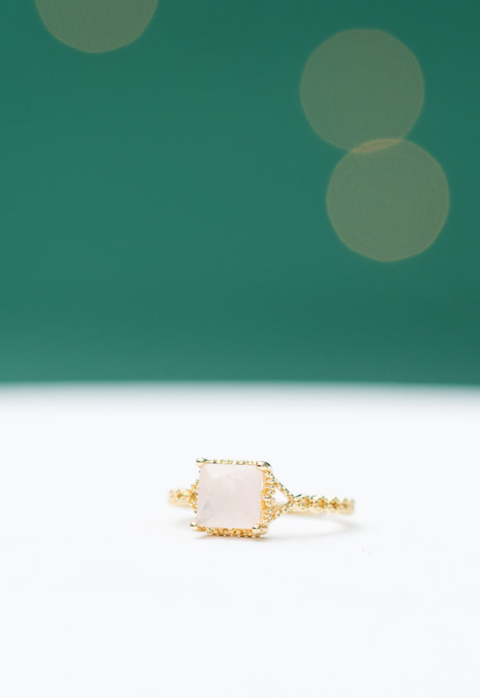 Adorned Rose Quartz Ring
