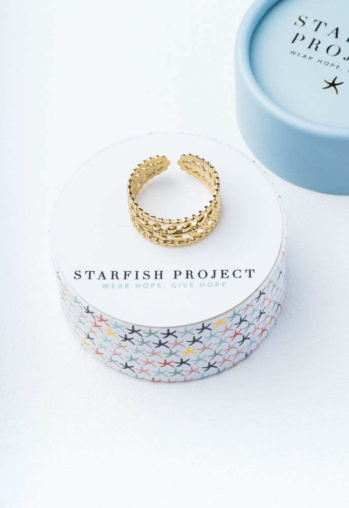 Rooted in Love Gold Ring