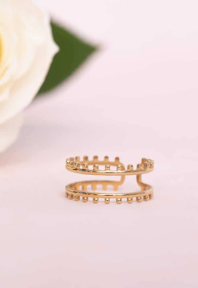 Parallel Gold Ring