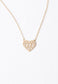 Ling Gold Heart Pendant Necklace