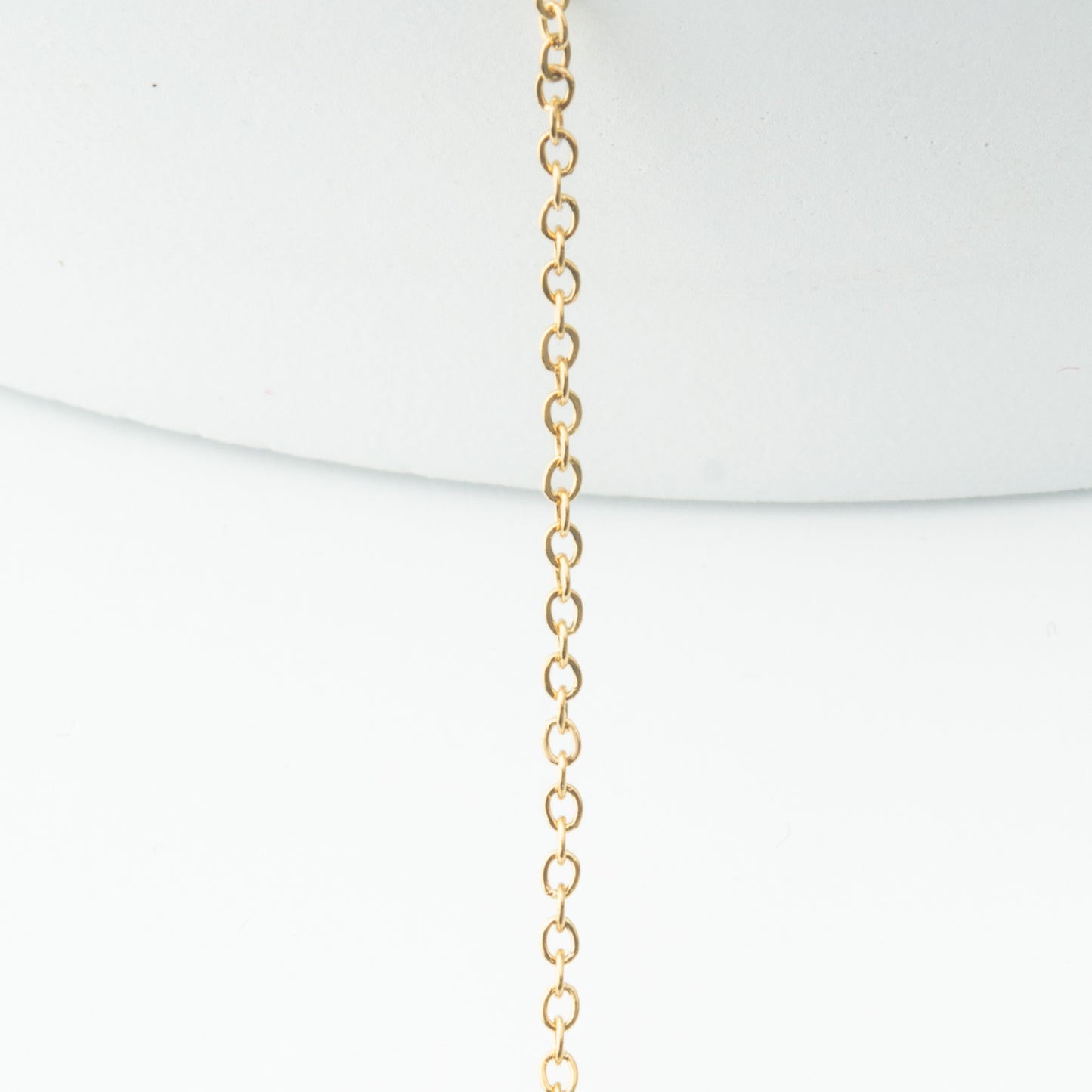 Diamond Cut Oval Cable Link Chain 3*3.5mm