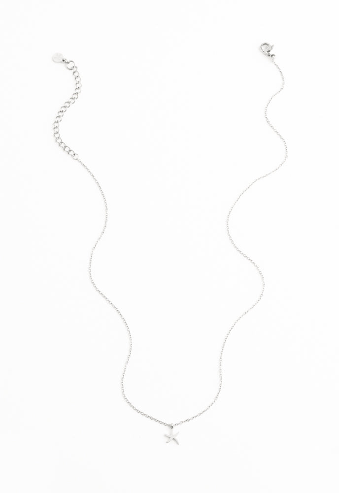 Community Silver Starfish Pendant Necklace Set