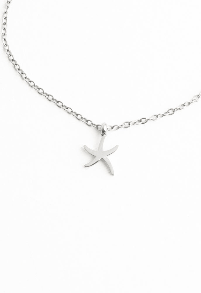 Community Silver Starfish Pendant Necklace Set