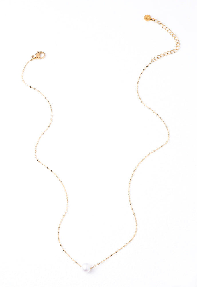 Annie Gold Pearl Necklace