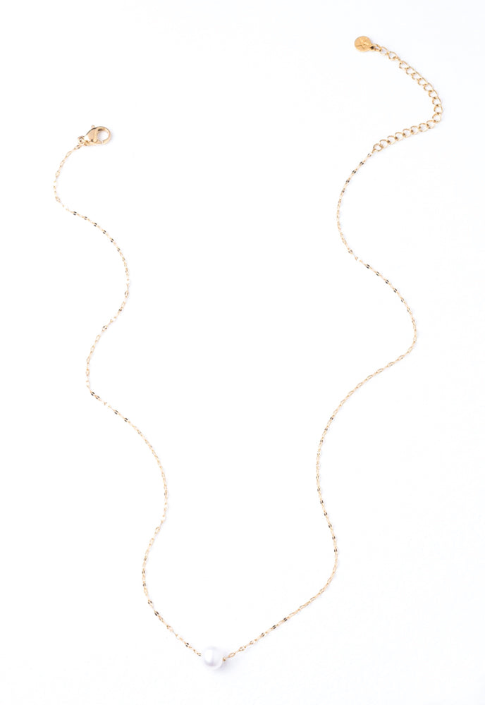 Annie Gold Pearl Necklace
