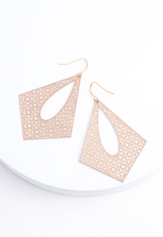 Everly Gold Filigree Dangle Earrings