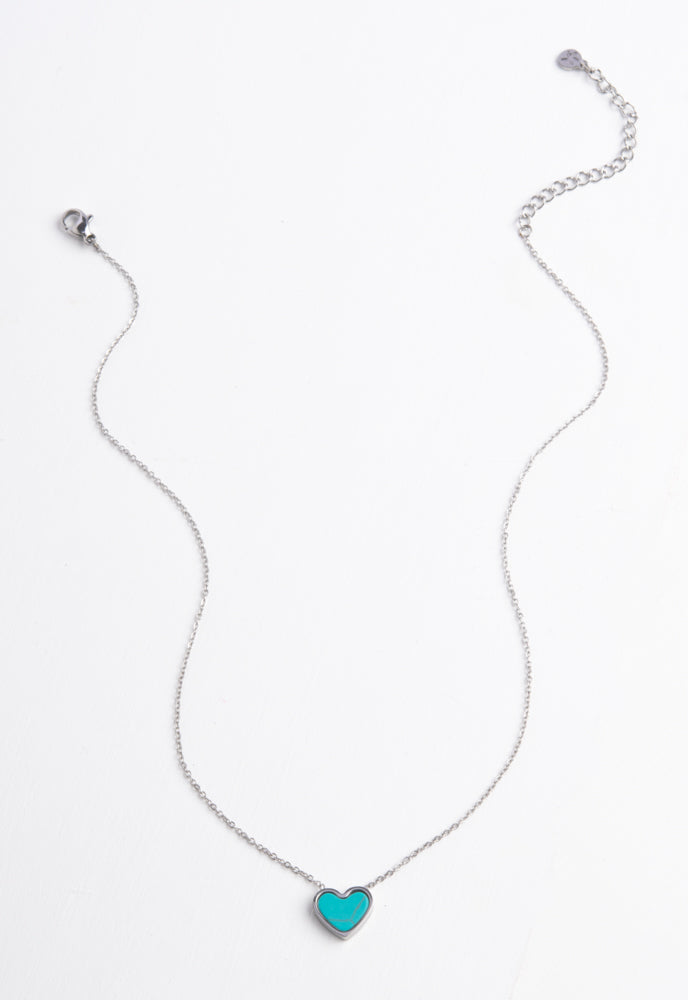 Bay Turquoise Heart Necklace
