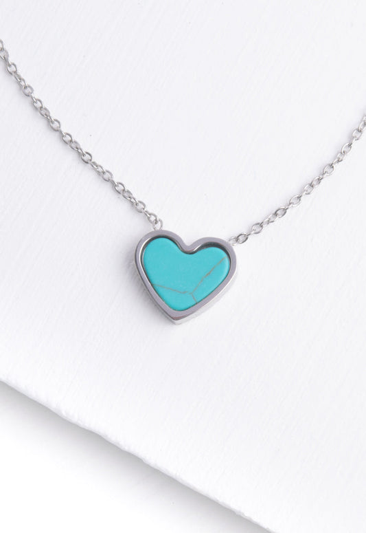 Bay Turquoise Heart Necklace