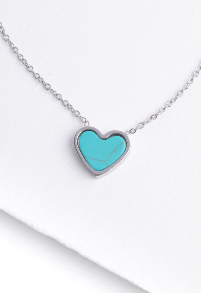 Bay Turquoise Heart Necklace
