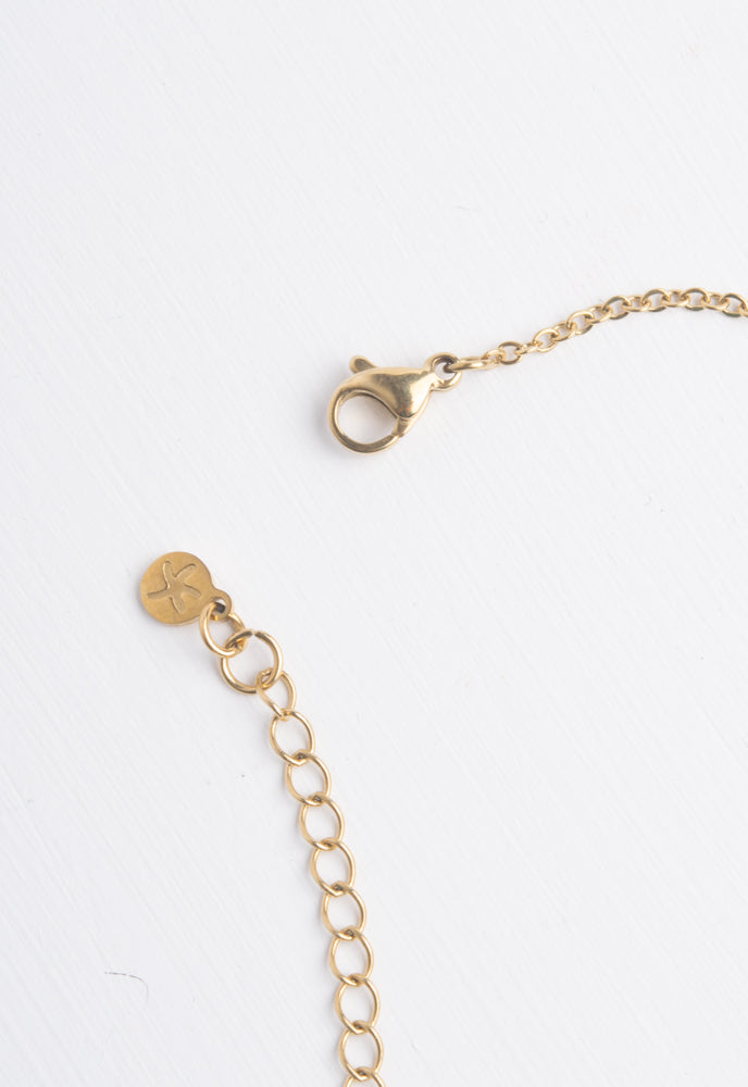 Yvonne Mother of Pearl & Gold Necklace