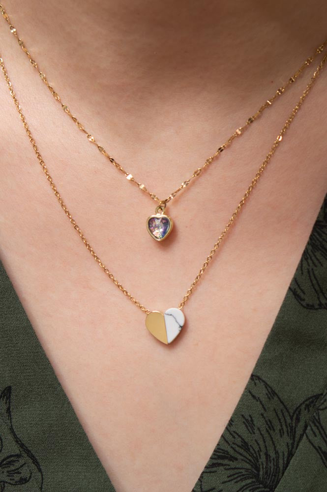 Alexis Gold Heart Necklace
