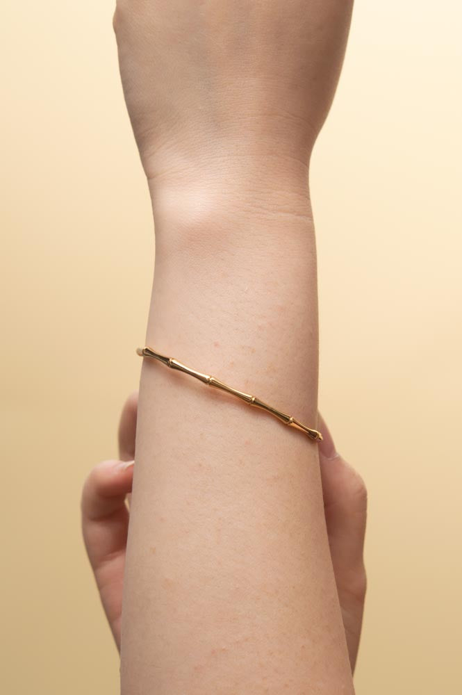 Resiliency Golden Bamboo Bracelet