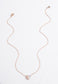Alexis Rose Gold Heart Pendant Necklace