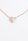 Alexis Rose Gold Heart Pendant Necklace