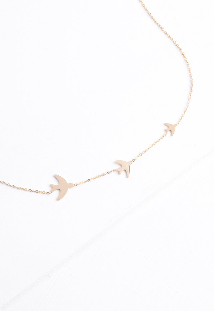 Sparrow Gold Necklace