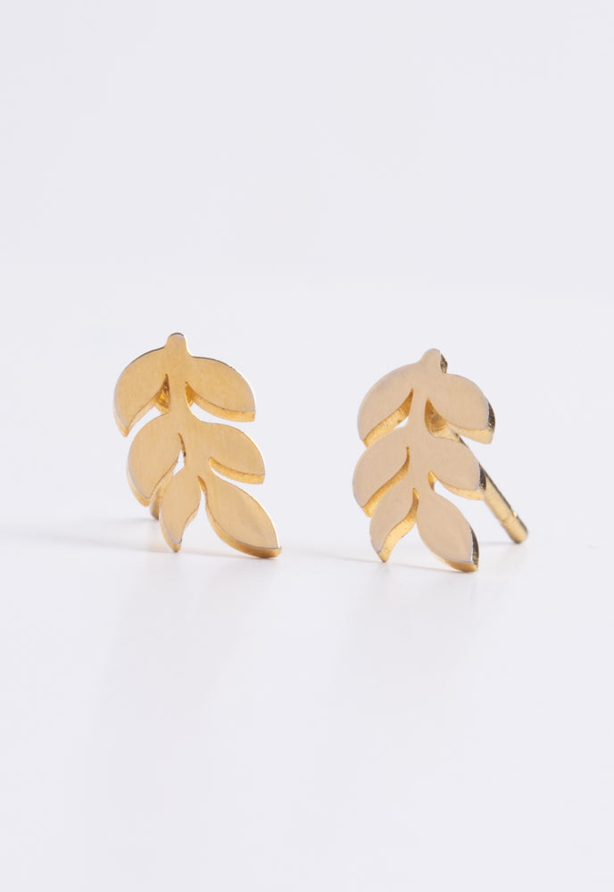 Rowen Leaf Studs