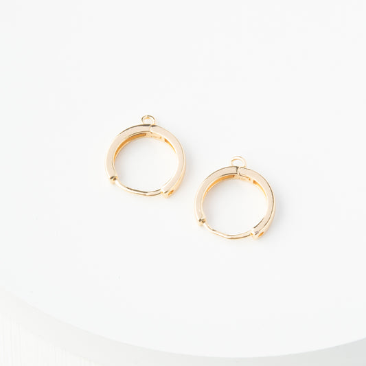 Ear Hoops Gold 15mm