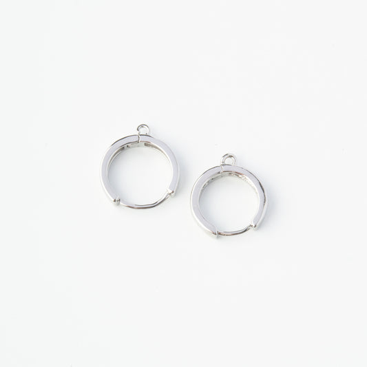 Ear Hoops Silver 15mm