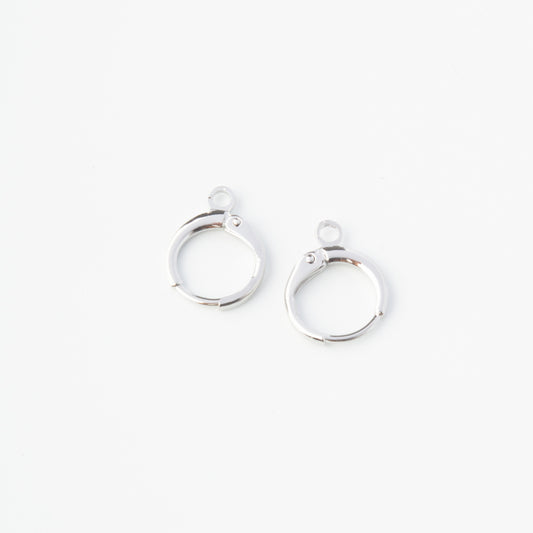 Ear Hoops Silver 12mm