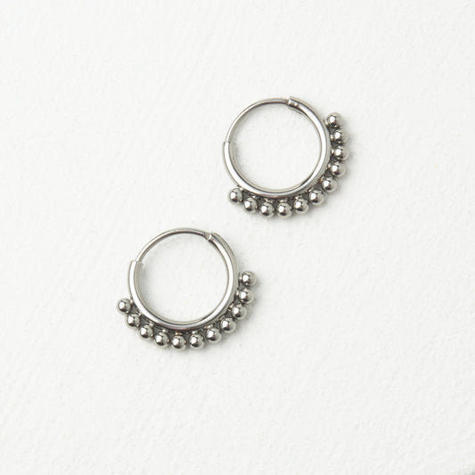Chime Hoops in Silver