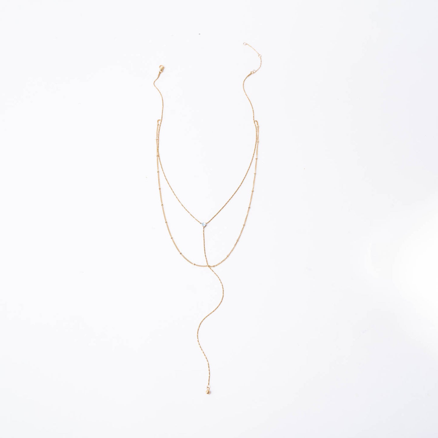 Satellite Moonstone Layered Lariat 5276ND-SP23-Sample R1