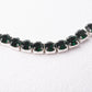 TENNIS NECKLACE DARK MOSS GREEN RL23-Sample R1