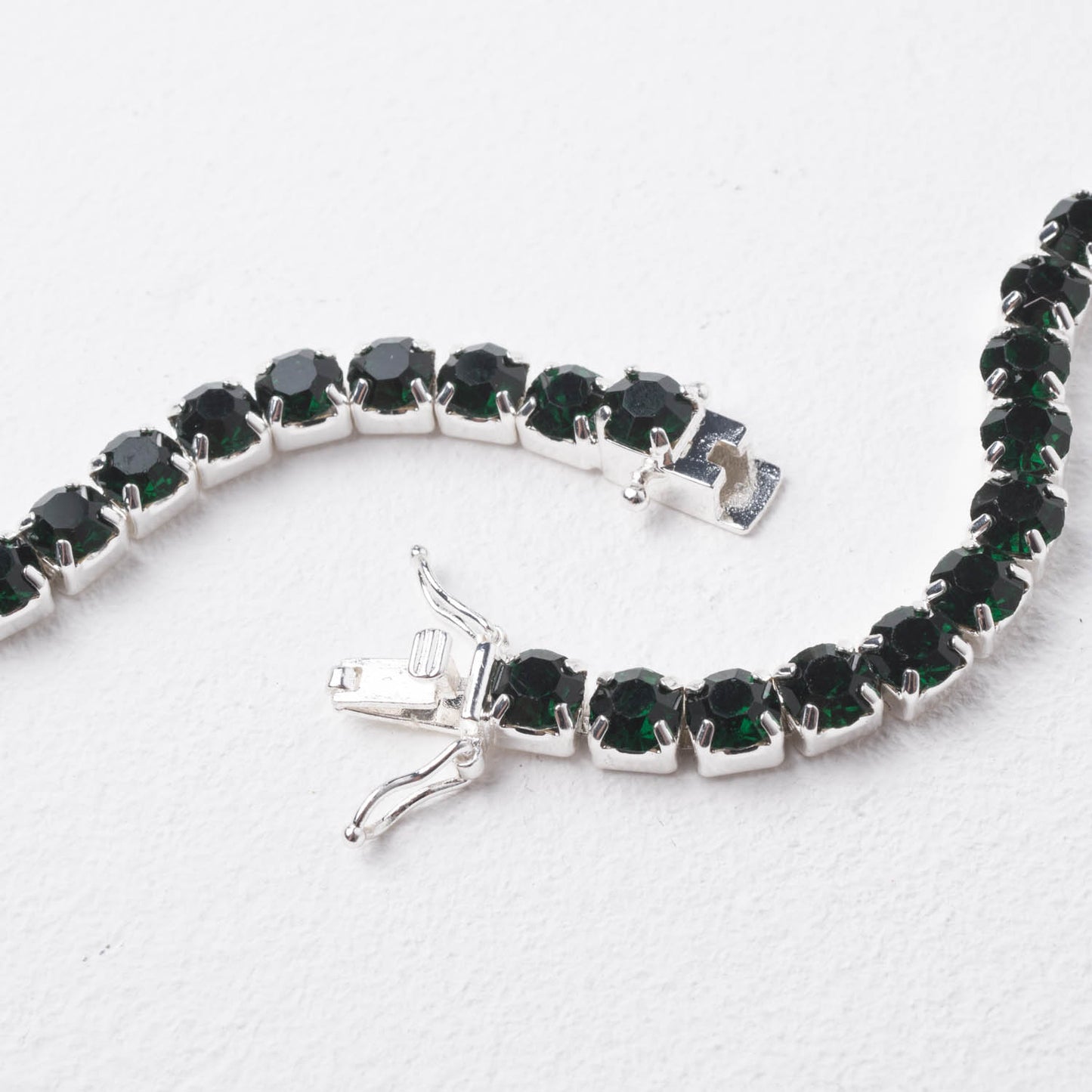 TENNIS BRACELET DARK MOSS GREEN/SP23-Sample R1