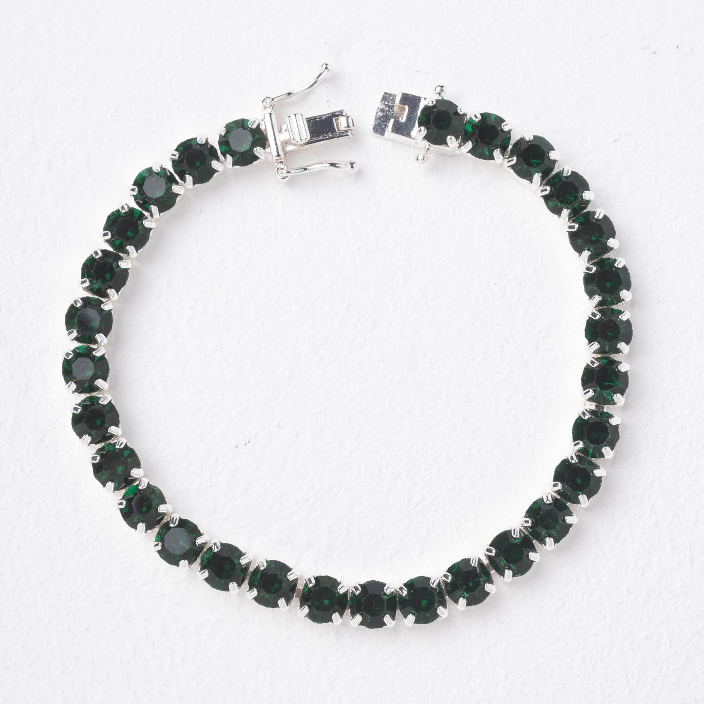 TENNIS BRACELET DARK MOSS GREEN/SP23-Sample R1
